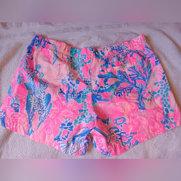Lilly Pulitzer Ocean View Light Pascha Pink Aquadesiac Pull On Short. XS. - Picture 5 of 6